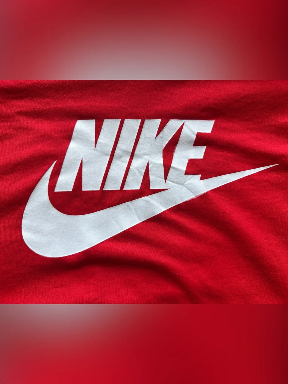 Nike Red Long-Sleeve Dri-FIT Logo Tee XXL